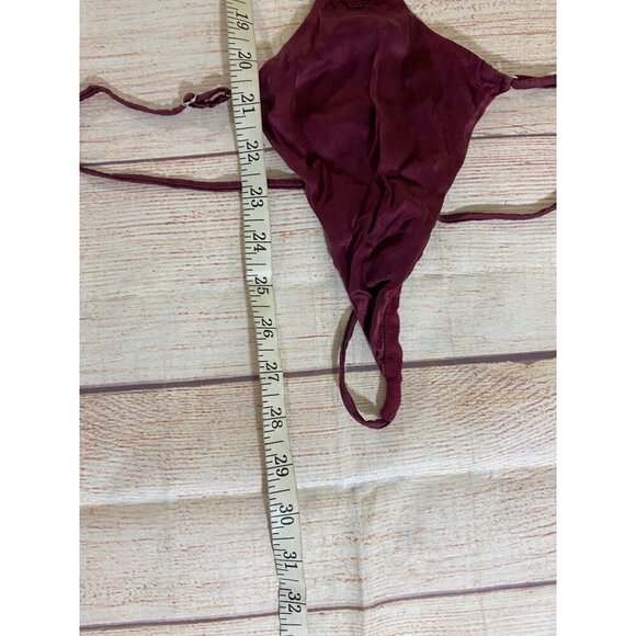 Fleur Du Mal Women's Rose Embroidery Luxury Body Suit - A1 - Picture 6 of 16